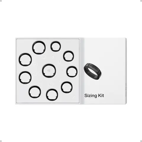 RingConn Gen 3 Titanium Smart Ring Sizing Kit - Unisex Plastic Ring Sizer Gauge, 24h Snug Sizing, Scratch-Resistant Layer Durability, Sizes 6-15 (6 to 15) - Essential Pre-Purchase Fit Tool