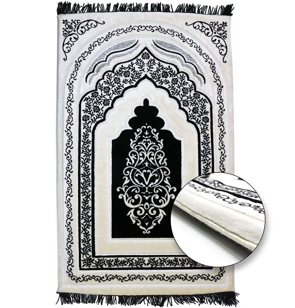 Luxury Foam Prayer Rug - Black