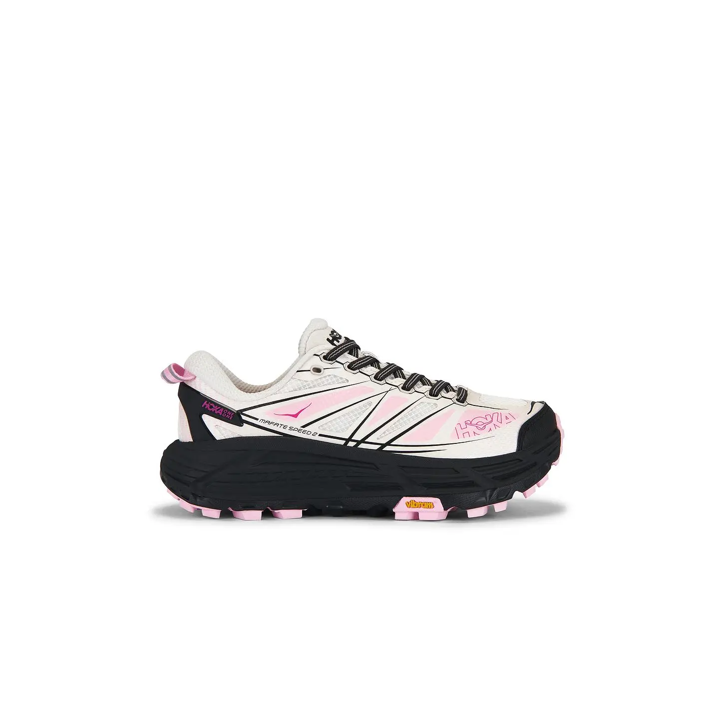 HOKA Mafate Speed 2 Sneaker in Grout & Carbon Black