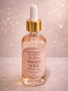 Luxurious Scents by Lena Night Love House Oil 2 oz - Luxurious Fragrance for Personal Use or Gifting