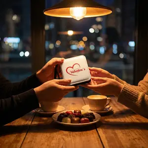 Valentine's Day Heart Photo Storage Bag, 40 Pockets, 20 Detachable Dual-Sided Tubes, Portable Wrist Strap, Ideal Gift for Loved Ones