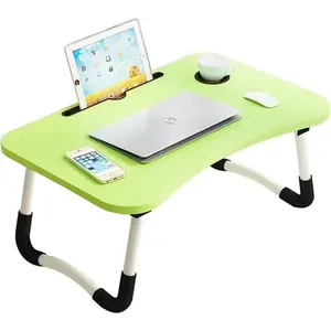 Kibhous Laptop Desk Foldable Bed Tray Table Laptop Bed Stand Standing Table for Bed Sofa Couch Floor in Various Colors Mighty Rock