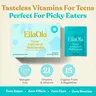 EllaOla Teens' Essential Tasteless Multivitamin (12+ Years Old) - 21 Vitamins & Minerals - 15 Organic Fruits & Veggies - Bone & Brain Support - Zero Sugar - Allergen-Free - Doctor-Developed - Ages 12+