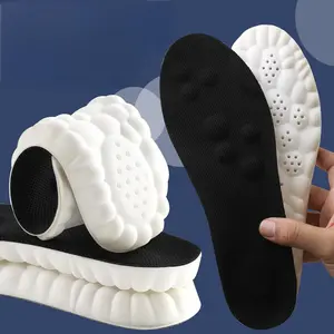 4D Cloud-Tech Soft Insoles Ultra Cushioned Memory with Acupressure Massage, All-Season Quick-Dry Fabric Insoles for Sports Shoes Daily Wear