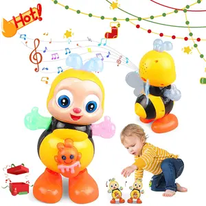 Dancing Bee Toy with Music & LED Lights Juguete de Abeja Bailarina con Sonidos y Luces para Niños Interactive Preschool Sensory Learning Toy for Boys/Girls Dancing Bee