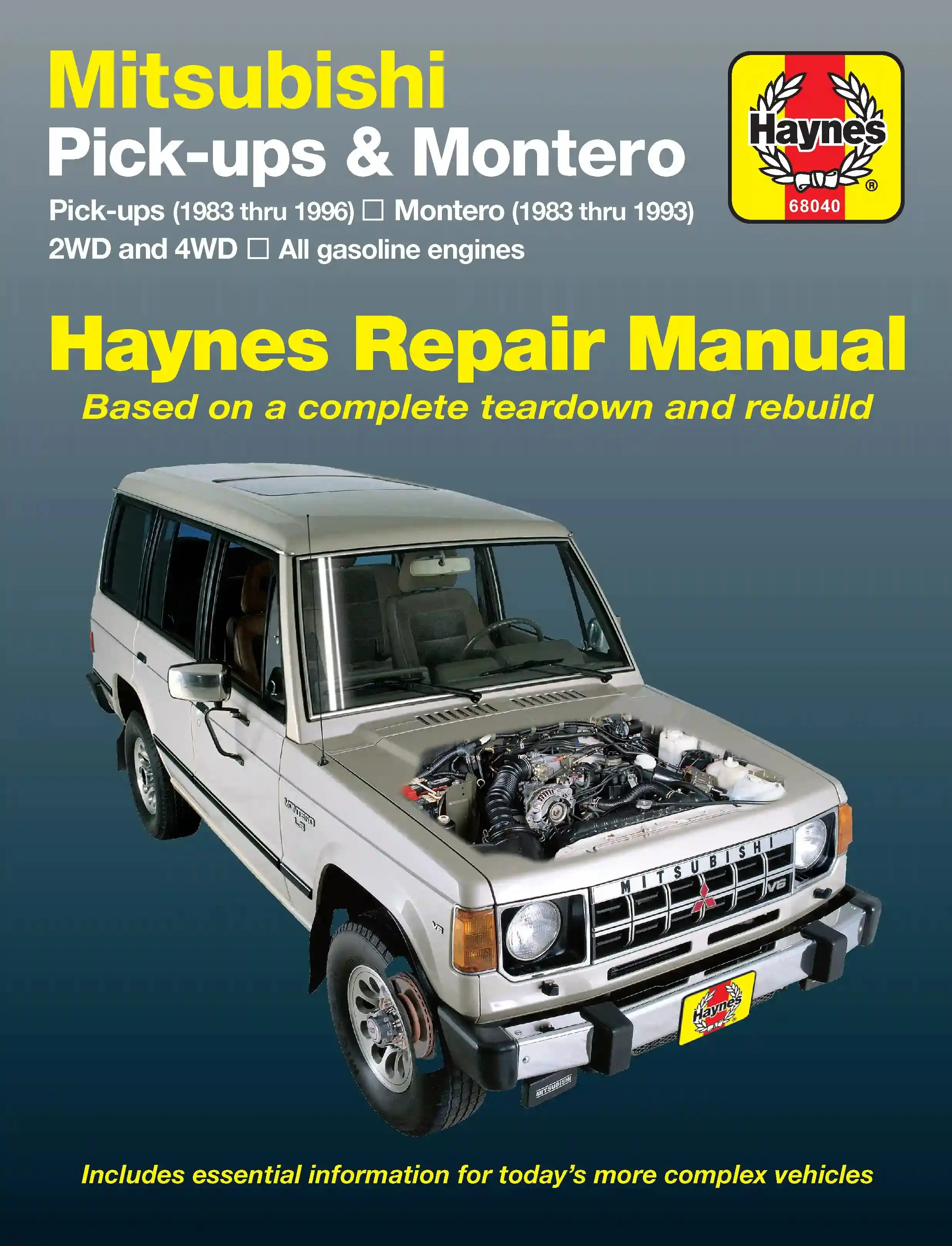Mitsubishi & Montero 2WD & 4WD Gas Engine Pick-ups (83-96) Haynes Repair Manual