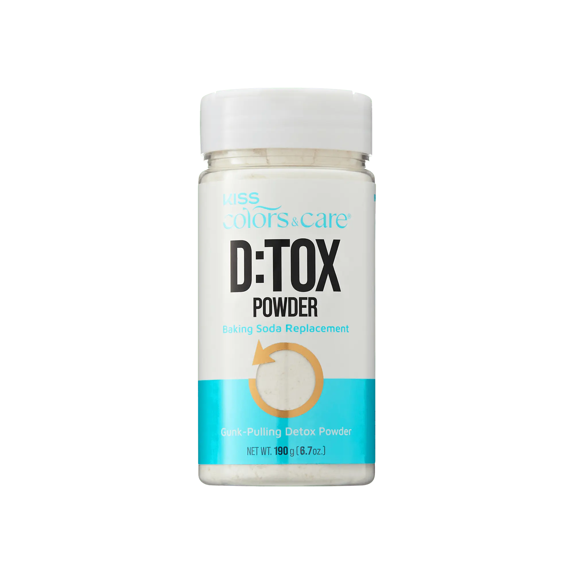 Kiss Colors & Care D:TOX Hair Detox Powder, Gunk-Pulling Baking Powder Formula, 8 oz.