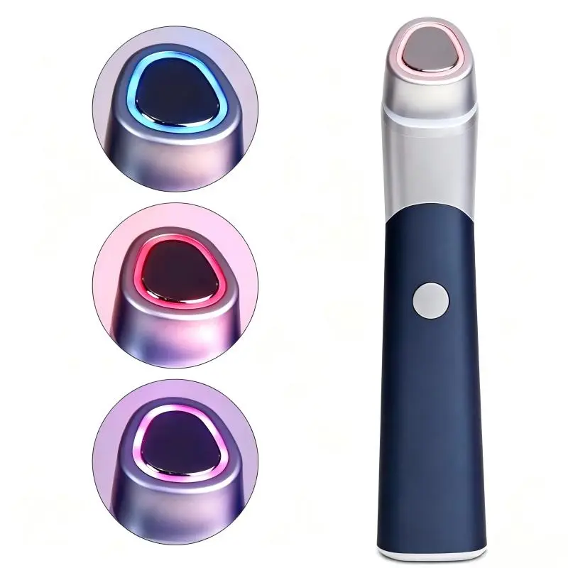 Daily Gentle Lightweight Facial & Neck Beauty Device - 1 Unit 600mAh Personal Care Gadgets, Face Lifting Skin Care Device with Electric Hot Compress, Vibrating Lifting & Firming Massage, Colorful Light Therapy, Face/Neck/Eyes Tool, Top Gift Choice