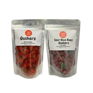 2 Pack Sour and Spicy Bundle - Sour Blue Razz and Gusherz Enchilados - Snack candy gusher Sweet Bonbon