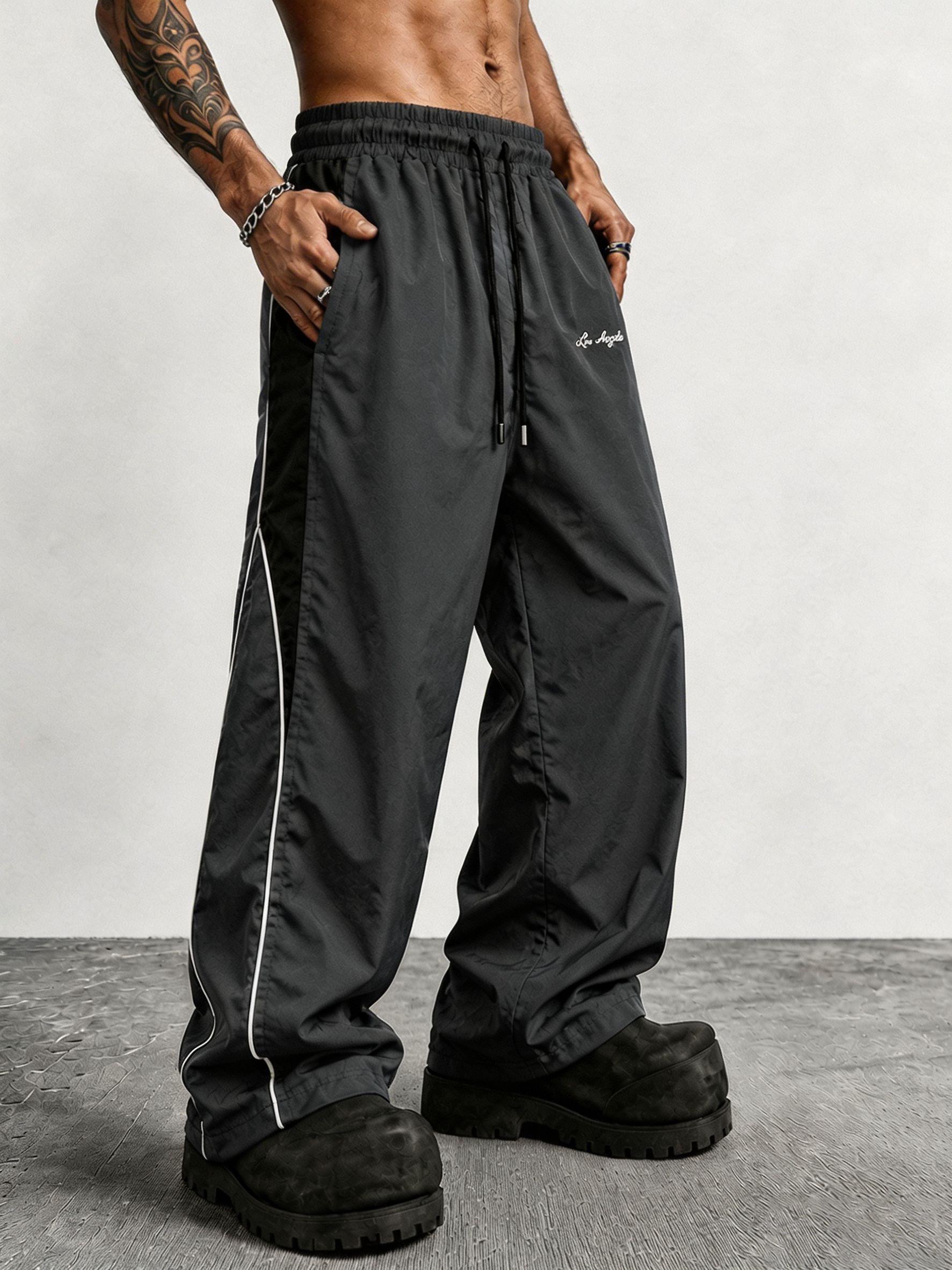 Men's colorblock streetwear pants