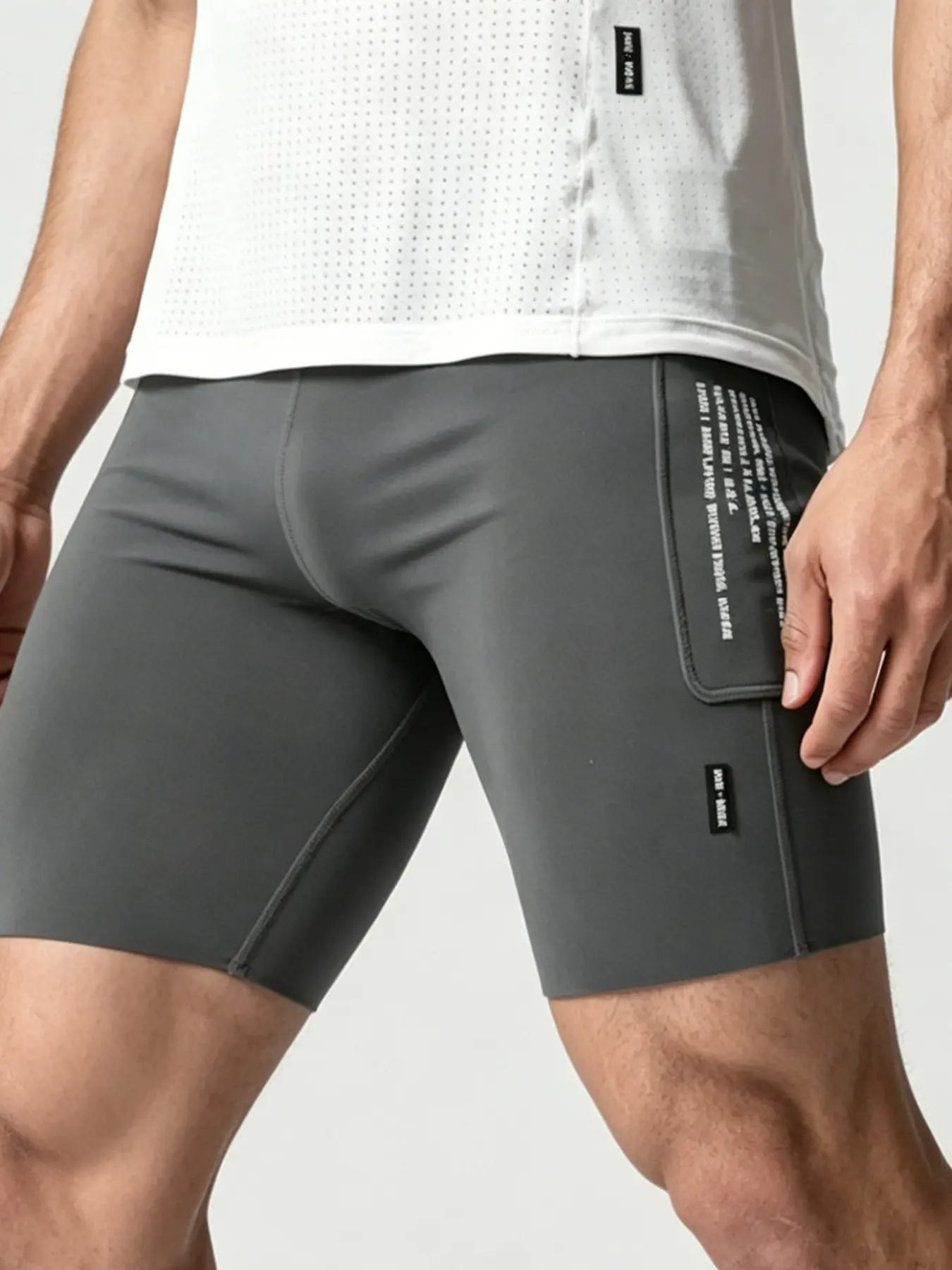 ASRV 2026 Summer Men's Shorts, American Style Milk Silk Quick-Dry Sports Shorts, High-Stretch Running Tights for Men, Athletic Wear Shorts