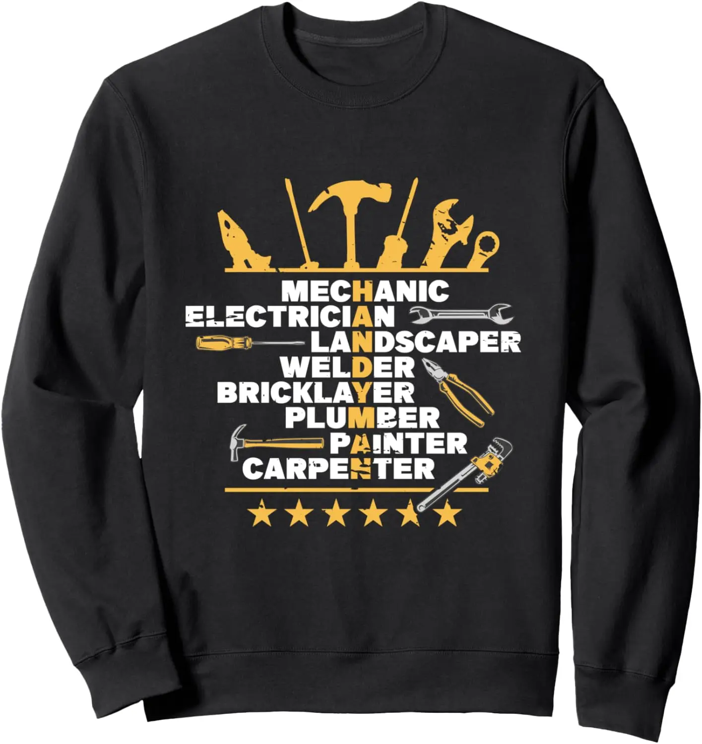 Handyman, Mechanic, Electrician, Plumber, Welder, Carpenter Sweatshirt