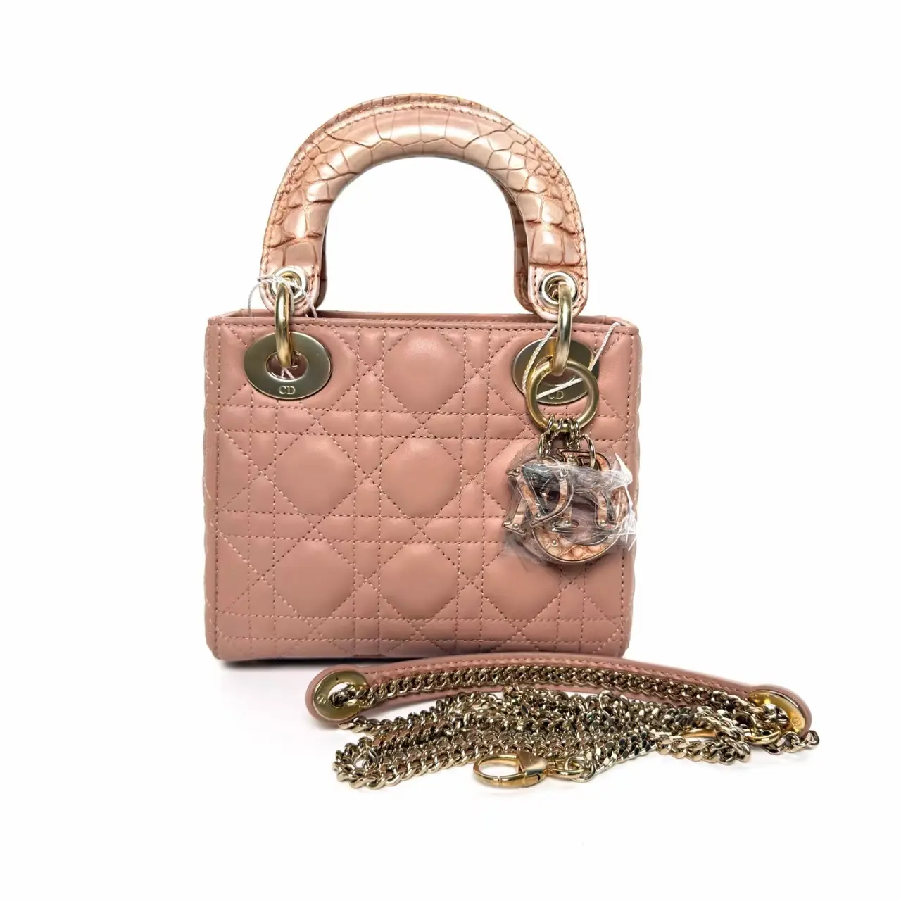 Pre-owned Dior Pink Lady Bag – Top Handle – Includes Strap – N19796735 – A900285