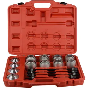 Pull and Press Sleeve Kit with 28 Pcs Universal Remove Bushes Bushing Bearings Seals Compatible with Most HGV and LCV Engines