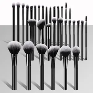 32PCS Premium Synthetic Makeup Brush Set, High-Quality Synthetic Fiber Bristles, Multipurpose Cosmetic Brushes for Powder, Foundation, Blending, Fixed Contour, Blush, Concealer and Eyeshadow, Professional Beauty Makeup Brushes Suitable for All Skin Types