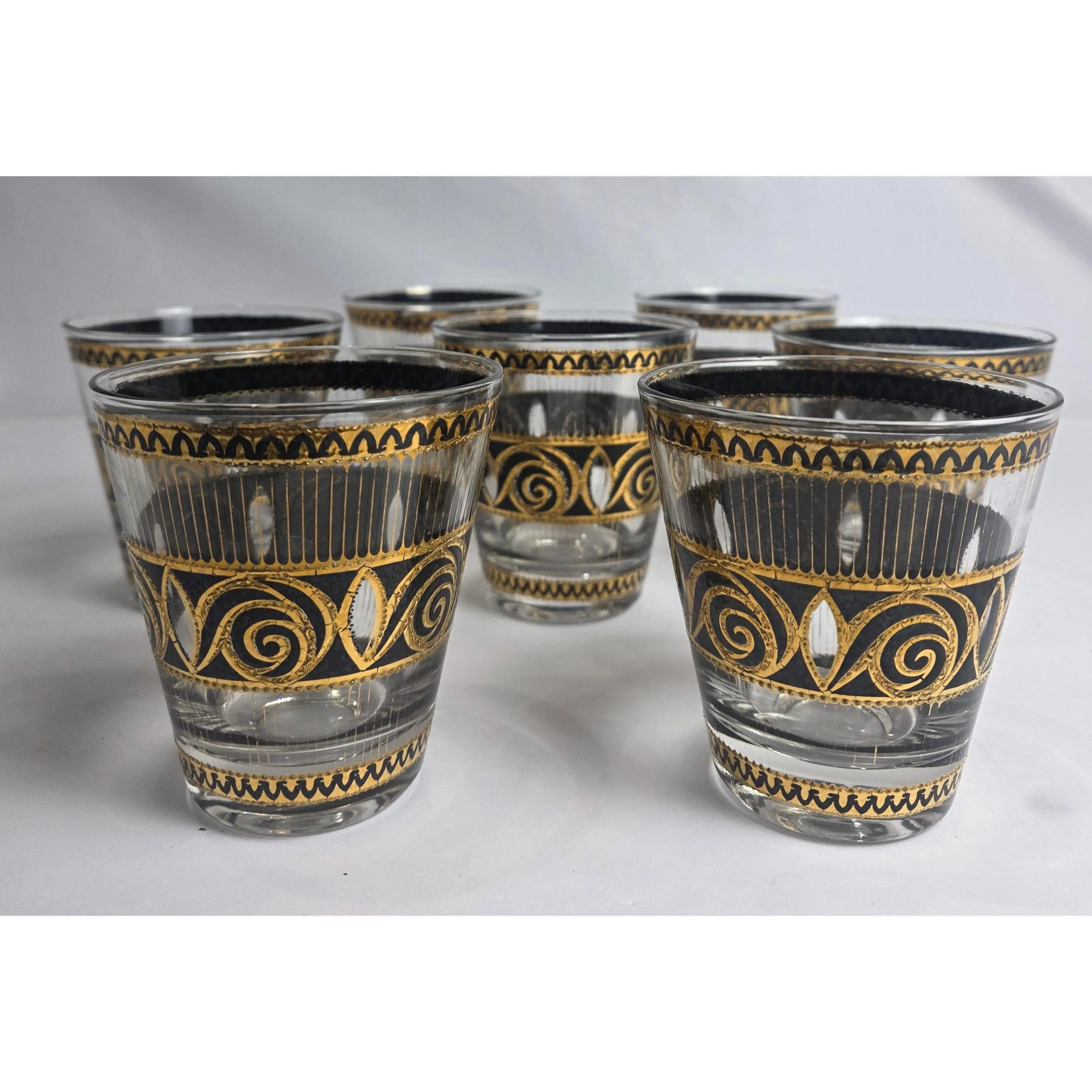 MCM 22K Culver Glass Set (7) MCM 22K Culver Glass Set (7)