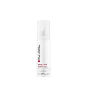 Paul Mitchell Sculpting Foam Mousse, Lightweight Hair Styling Product, Flower & Coconut Infused Haircare Moisturizer for Curly Hair