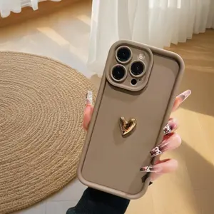 Heart Pattern Phone Case, Anti-drop Cellphone Protective Case, Total Protective Shockproof Mobile Phone Cover for iPhone 11 12 13 14 15 Pro Max, Casing, Protection, Lightweight Shockproof Cover