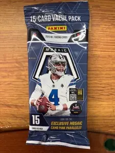 2025 Mosaic Football Cello Fat Pack with 15 Trading Cards