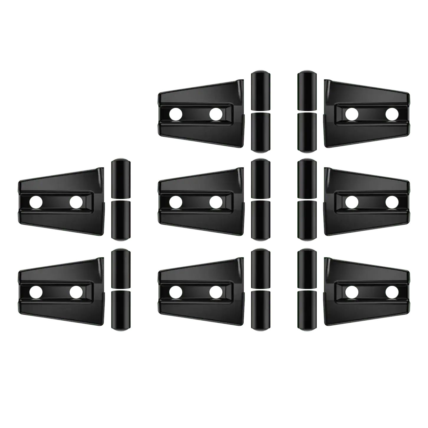 Nilight 8-Piece Self-Adhesive ABS Plastic Car Door Hinge Cover Guards, Sturdy Abrasion Resistant Anti-Scratch Automotive Accessories for 2007-2017 Jeep Wrangler Unlimited 4-Door Trucks, Vehicle Exterior Decoration Hardware