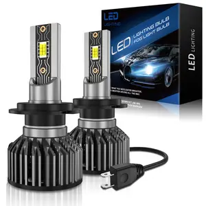 LED Headlights H7 High Low Beam Bulbs Extremely 6000K Bright White 3000LM