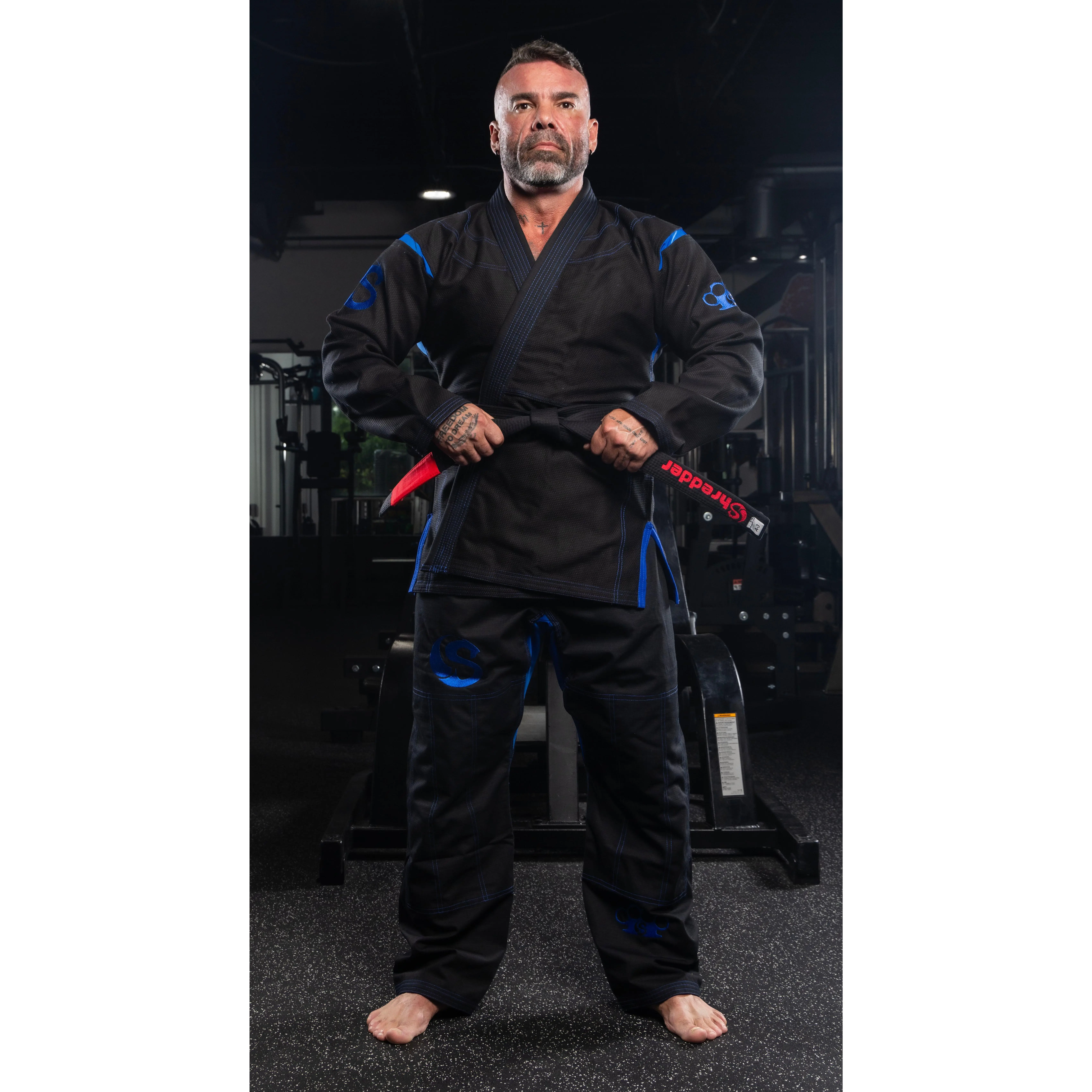 Shredder Gi Bruiser Long Sleeve Martial Arts Uniform with Z-Flex Panels & Triple Stitched Lycra Panels for Enhanced Movement and Durability