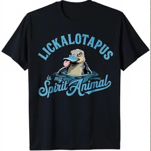 Funny Platypus Humor Tee,Lickalotapus Is My Spirit Animal,t shirts for men,t shirts for women,funny t shirt,graphic t shirts,men's t shirts,women's t shirts,good graphic tees,funny graphic tee,trendy Tees,graphic tees,custom t shirts,vintageT-Shirt
