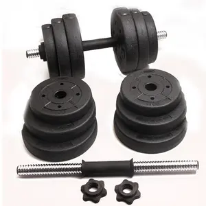 Fitness equipment, household use, detachable 20kg, odorless rubber-coated dumbbells, men's hand weights