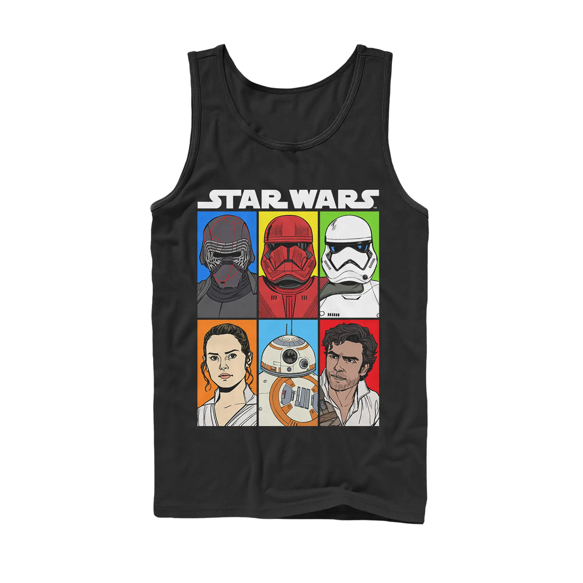 Men's Star Wars: The Rise of Skywalker Graphic Tank Top, Casual Stylish Sleeveless Menswear Top, Fashion