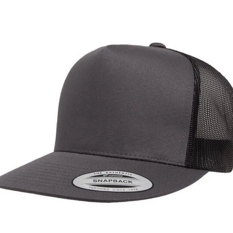 Charcoal/Black Yupoong 6006