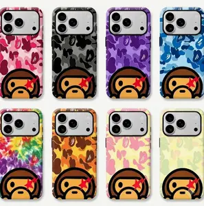 Bape Camo Streetwear Smartphone Case, Impact-Resistant Hard Shell with Impact Dispersion Tech & Flexible Rubber Liner, Glossy UV-Protected Cellphone Accessory for iPhone 17/16/15/14/13/12/11 ProMax/Plus & Samsung Galaxy S23FE/22/23 Handheld Devices