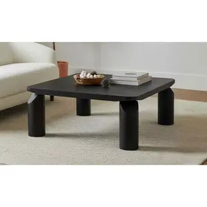 Klaussner Livello Brown Wooden Coffee Table in Square Shape