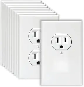 Pretend Electrical Outlet Decal Stickers 10 Pack- High-Resolution Hilariously Funny Joke Prank Power Outlet Decals, Wall Outlet Decal Gag Is Great For Office and Airport