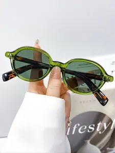 High-Quality Tr Pin Vintage Round Frame Fashion Glasses for Men and Women, Casual Style, All Seasons, Daily Commute Decoration