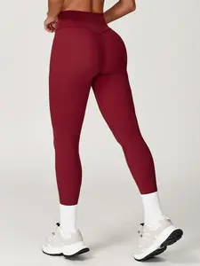 Women's High Waist Yoga Leggings, Quick-Dry Tight-Fit Exercise Pants, Abdominal Control Butt Lifting Sports Long Trousers
