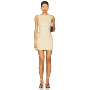Lovers and Friends Meredith Mini Dress in Beige Neutral