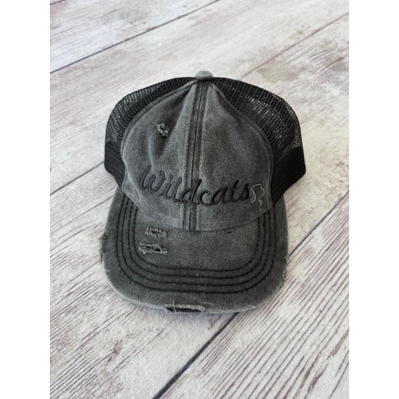 Black Wildcats Embroidered Hat