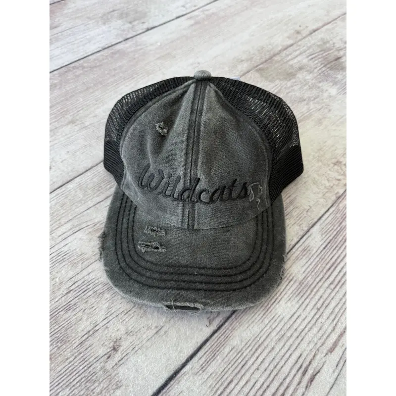 Black Wildcats Embroidered Hat