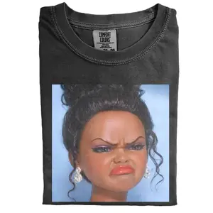 Comfort Colors Black Doll Girl Disgusted Meme Shirt, Doll Face Reaction T-Shirt, Funny Viral Meme Tee, Y2K Aesthetic Graphic Shirt, Trendy Internet Humor, Gift for Her, Vintage Style, Fast Shipping USA