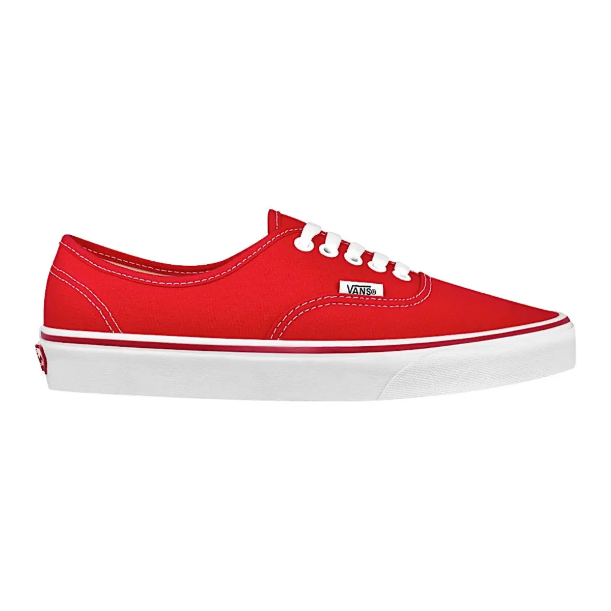 Vans Authentic Low Top Red White Men's Fashion Shoes New