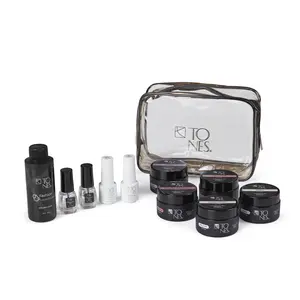 Tones - Fashion Gel Sample Kit - Cosmetic, Glossy, Nail Care, Moisture Polygel for Nail Art and Manicure