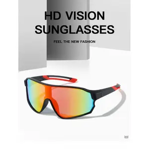New Outdoor Cycling Sunglasses - Windproof Sports Glasses with Colorful Mirrored Lenses, UV400 Protection Sunglasses for Biking & Outdoor Fitness, Stylish Bike Goggles for Sun Shade & Glare Reduction, Essential Cycling Gear for All Riders