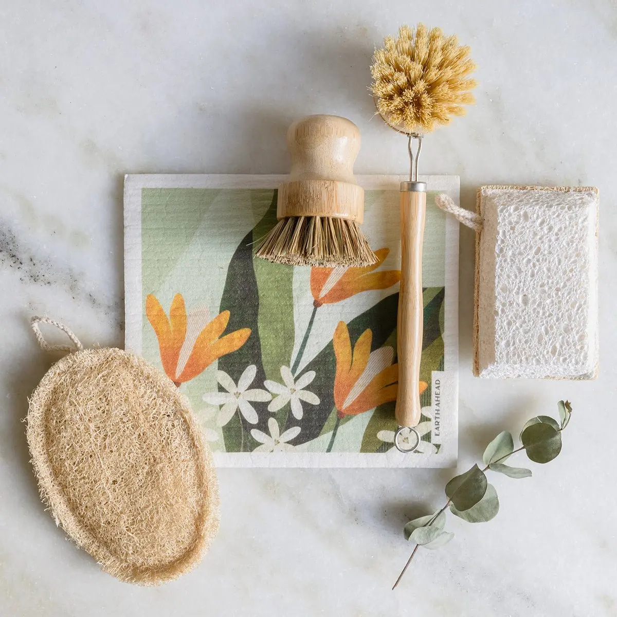 5-Piece Sustainable Cleaning Set – Eco-Friendly Kitchen Essentials
