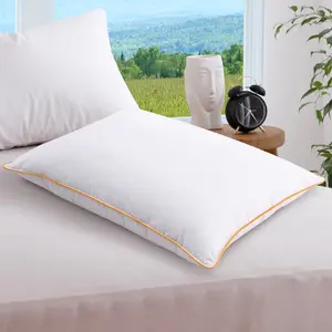 Cheer Collection Standard Size Sham Insert - Comfortable Feather Down 20" x 28" Bed Pillow