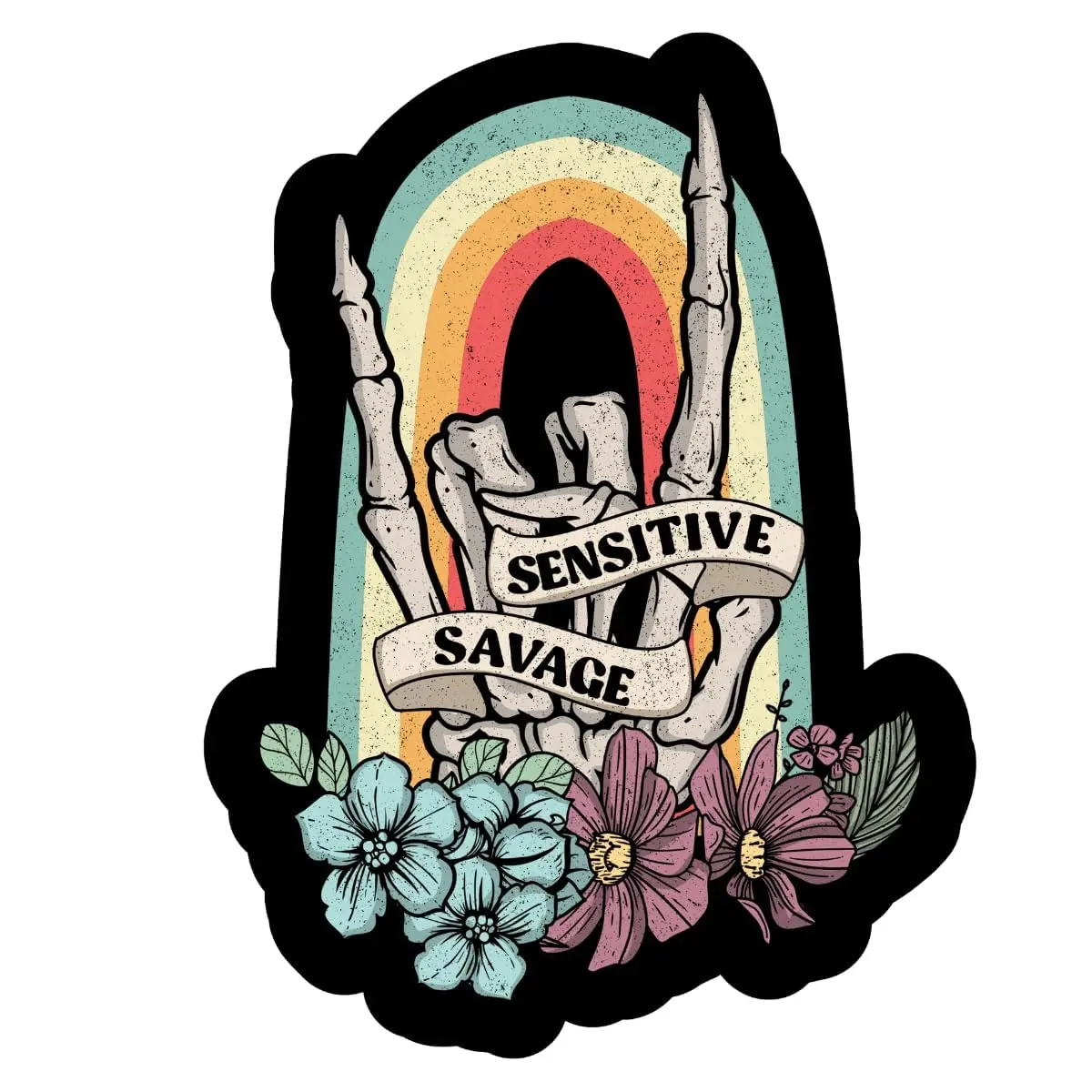Sensitive Savage Waterproof Sticker