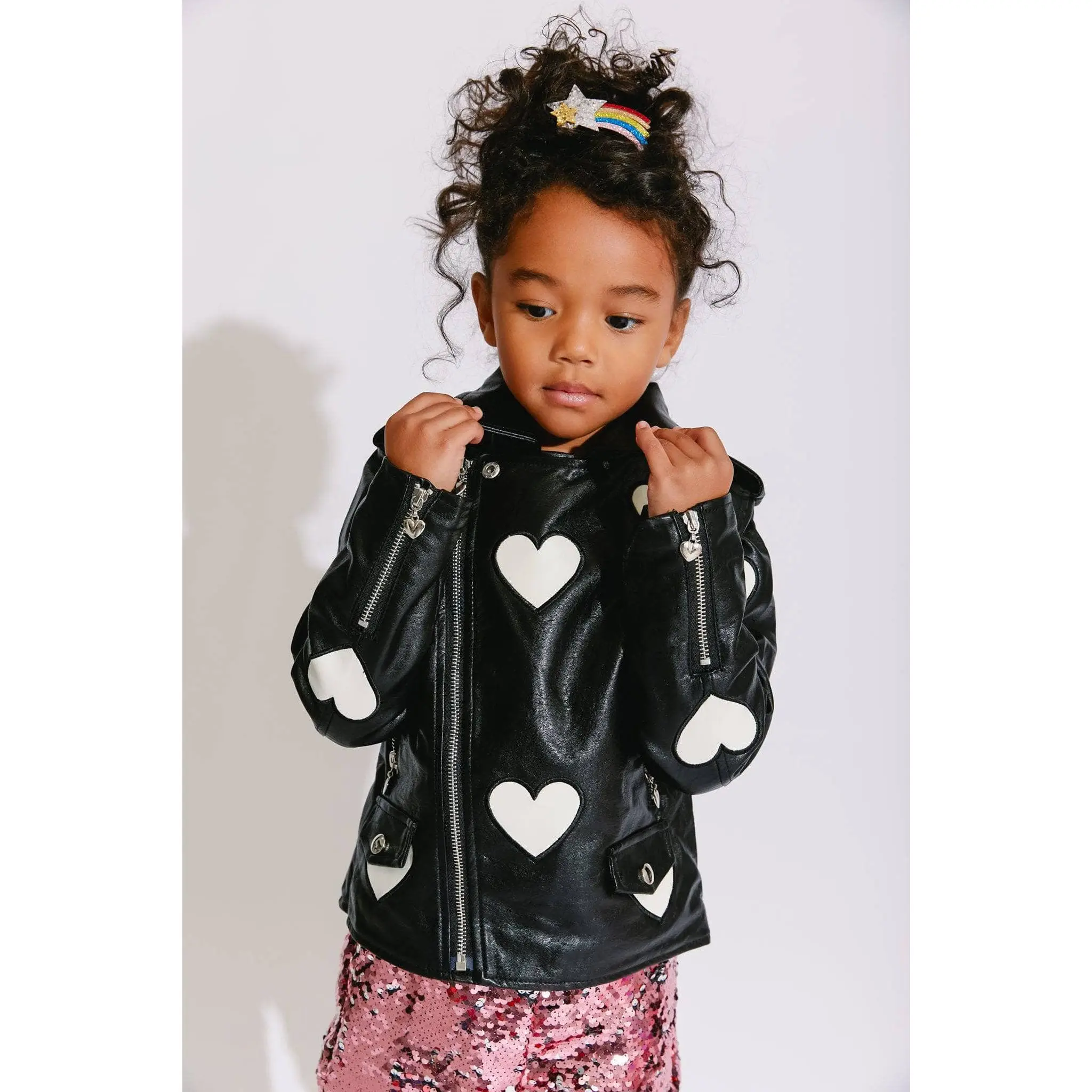 I Heart You Vegan Leather Jacket