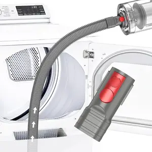 Dryer Vent Cleaner Kit Compatible with Dyson Dryer Lint Vacuum Attachment Removes Deep Lint Adapter Compatible with Dyson V7 V8 V10 V11 V12 V15 etc Cordless Vacuum Cleaner Accessories