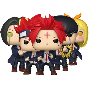 Funko Pop! Mashle: Magic and Muscles – Mash Burnedead #2183, Finn Ames #2184, Dot Barrett #2185 (Common + Chase), Lemon Irvine #2186 (Set)