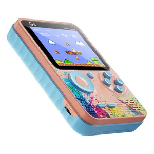 Macaron handheld children's game console, Contra mini arcade, high-definition screen, rechargeable handheld console