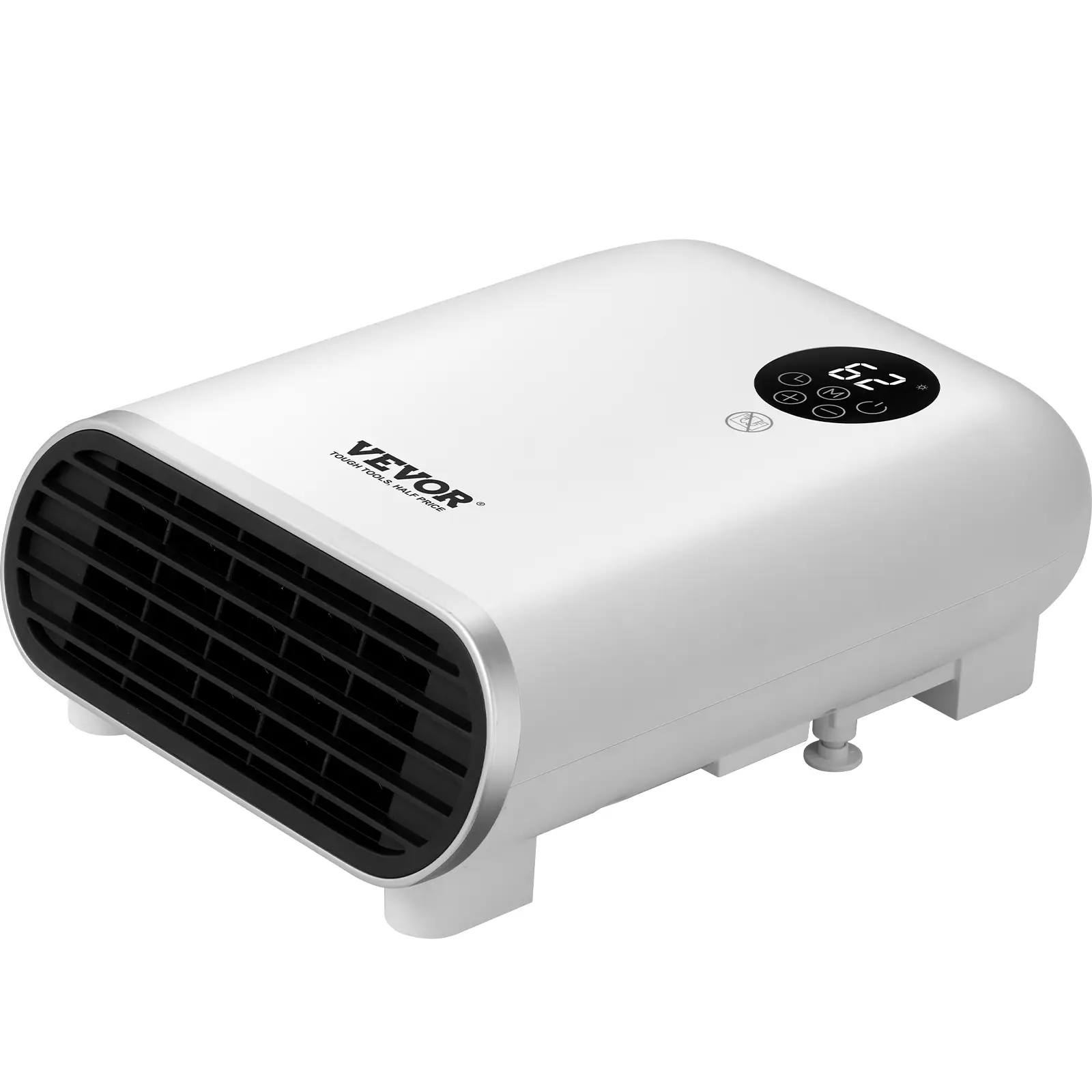 VEVOR Electric Wall Heater 1500W, Small Space Heaters with Touch Screen & Wireless Remote Control, Tip-Over & Overheat & IPX24 Waterproof Safety Prote